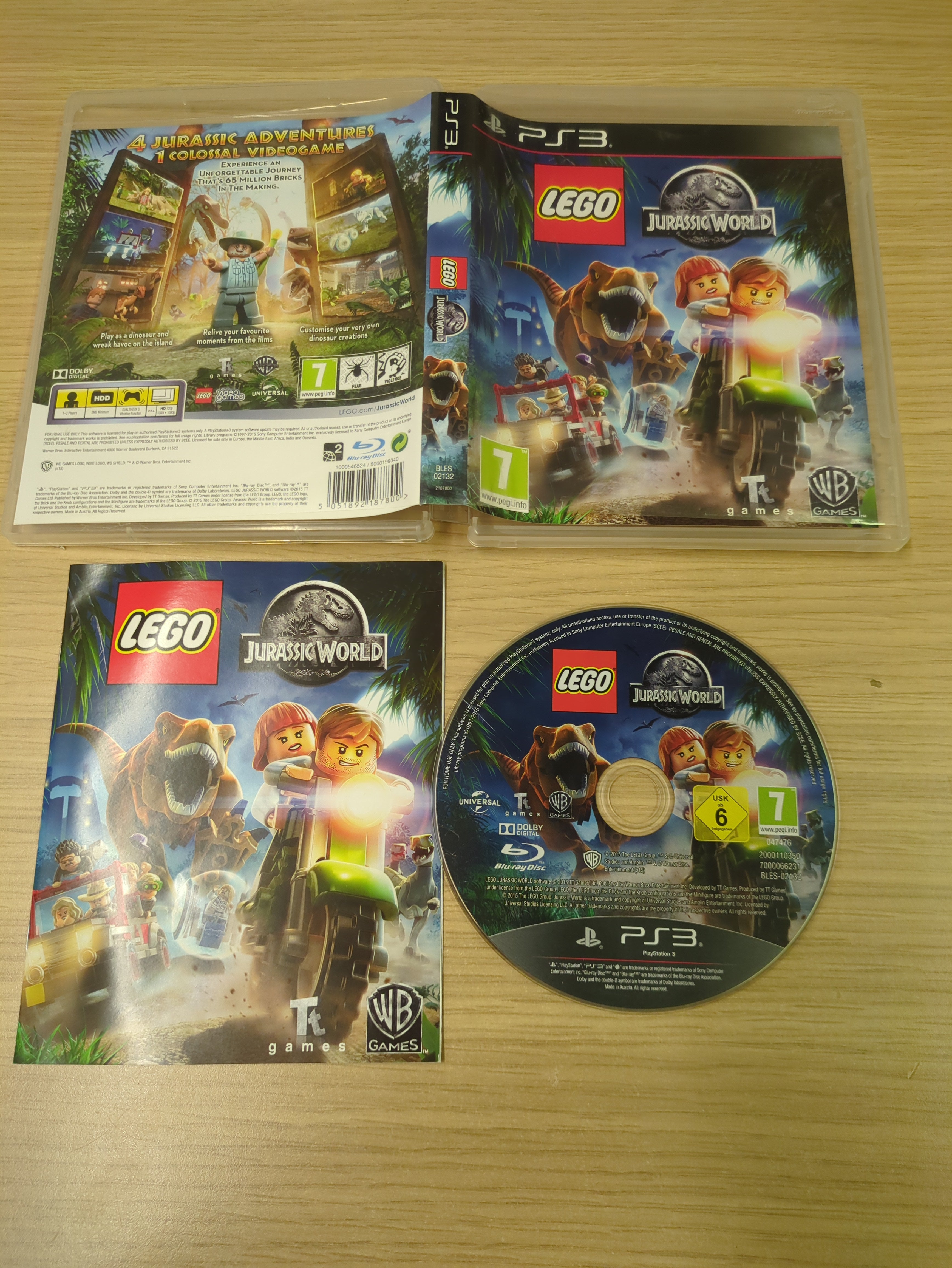LEGO Jurassic World Sony PS3 game LEGO Jurassic World Sony PS3 game